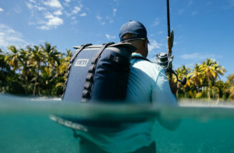 Fisherman Yeti cooler underwater