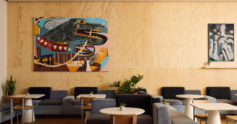 Striking artwork from local creatives adorns the walls at the new Line Hotel SF