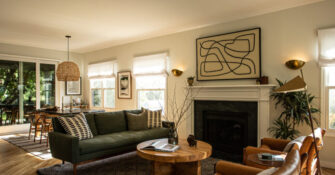 Living Room in Silver Lake Home by Elizabeth Backup