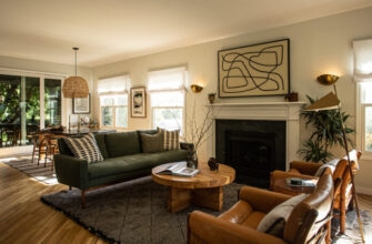 Living Room in Silver Lake Home by Elizabeth Backup